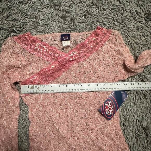 Y2K Fairy Core Boho Long Sleeve Top Size S - Picture 6 of 8